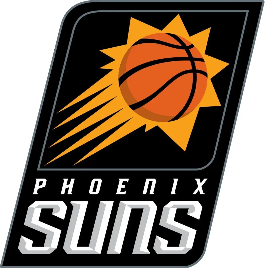 A logo of the phoenix suns is shown.