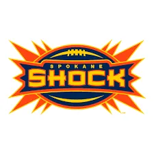 Spokane Shock logo with bold lettering.