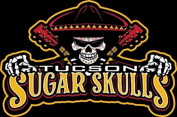 Tucson Sugar Skulls logo with skull.